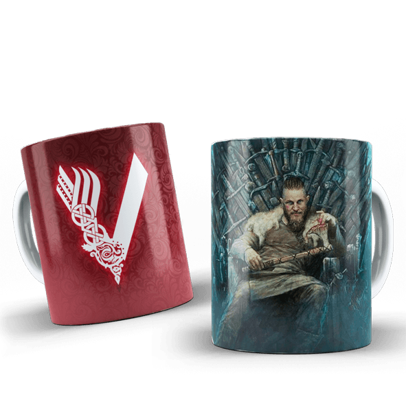 Viking Temalı Kupa Bardak  #003